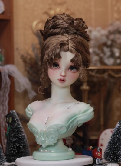 In Stock BJD Wig European Style Faux Mohair Wig for SD 20-21.5cm Size Ball-jointed Doll
