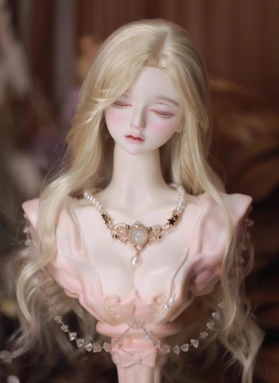 ドール用ウィッグ 【莉丝】スタイリングあり ロングヘアー 柔らかい高温糸 ホワイト/グレー/ブラウン/ゴールド/パープル/レッド SD/小顔SD/MSD/YOSDサイズ人形用 球体関節人形用