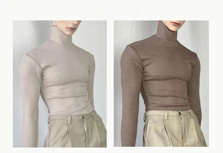 BJD Clothes Tight-fitting Sweater Fit for ID75/YC77/POPO68/MSD Size Ball-jointed Doll