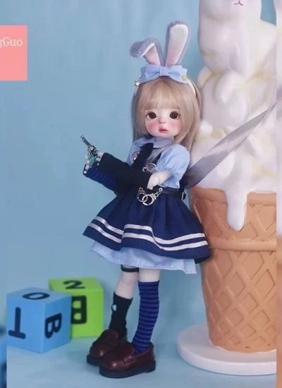 TangGuo BJD Clothes Bunny Officer Uniform for 1/6 Size Ball Jointed Doll