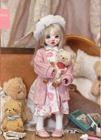 ドール用服 衣装セット ピンク 1/6サイズ 女の子用 球体関節人形用 BJD用