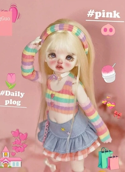 ドール用服 衣装セット カラーフル 1/6サイズ 女の子用 球体関節人形用 BJD用