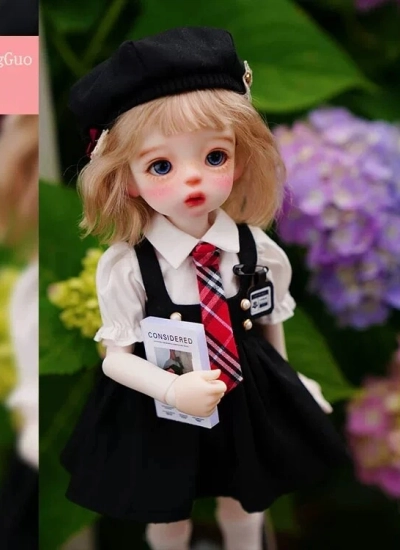 ドール用服 衣装セット 白黒 1/6サイズ 女の子用 球体関節人形用 BJD用