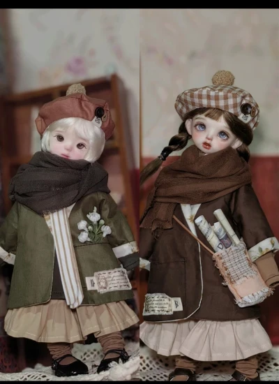 Orange's ball BJD Clothes Coat Skirt Set for 1/6 Size Ball Jointed Doll