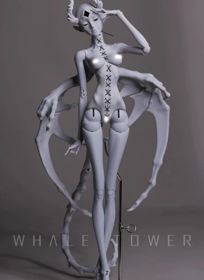 【期間限定】ドール用ボディ【龍版】 魔龍体 無期契約 1/4女特体 球体関節人形用 BJD用