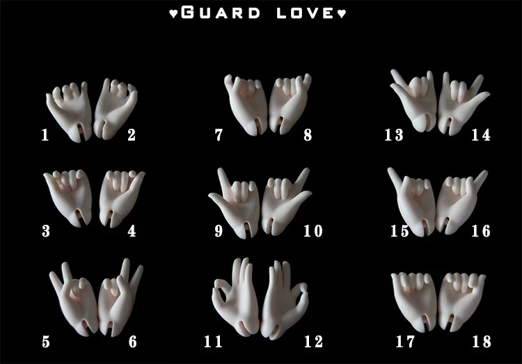 BJD Hands for Bonny 4 Ver. Body Ball Jointed Doll