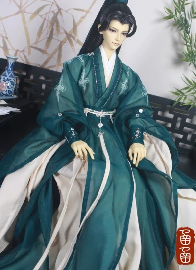 BJD Clothes Male Ancient (Fushanhai-Xiao Qiushui) Suit for MSD/Normal70/Loongsoul73 Size Ball-jointed Doll
