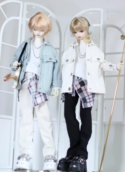 Xiao Chen BJD Denim Jacket Set for 1/4 Size Ball Jointed Doll