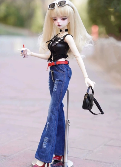 BJD Clothes Denim Jeans for 1/4 Size Ball-jointed Doll