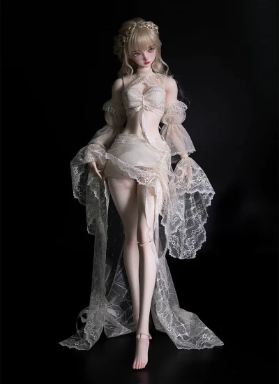 ドール用服 ホワイト1/3墨绵体用 女の子用 63cm 球体関節人形用 BJD用