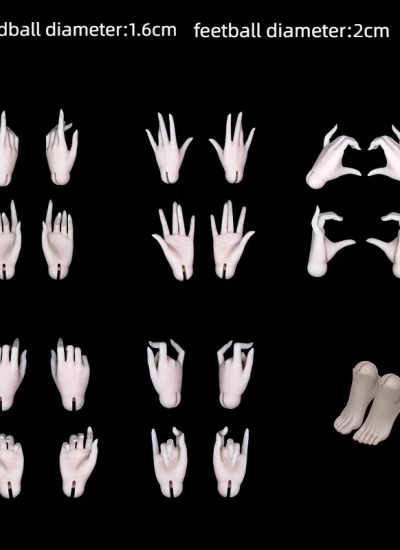 BJD 1/3 Mo Mian Body Hands for SD Size Ball-jointed Doll