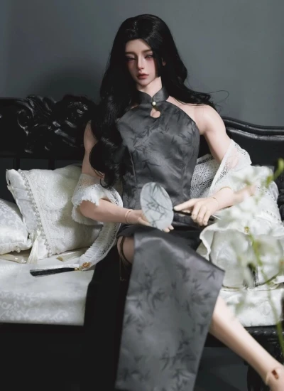 Ding Ling BJD Clothes [Last Dance] Cheongsam Dress Set for 1/4 68cm 70cm 75cm  Size Ball-jointed Doll