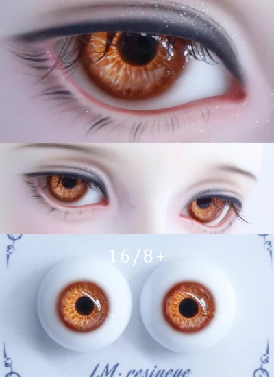 BJD Luming Resin Eyes 16/8mm Orange 07 Eyeballs for Ball-jointed doll
