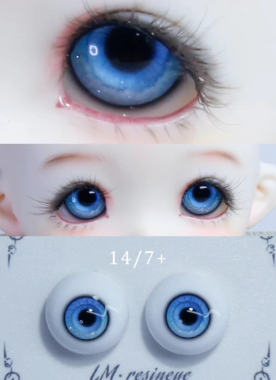 BJD Luming Resin Eyes 14/7mm Blue 31 Eyeballs for Ball-jointed doll