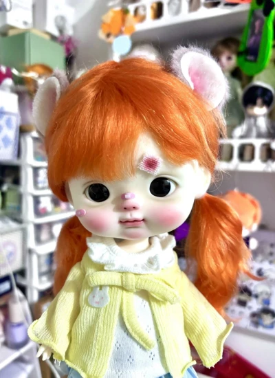 BJD Mouse Ears for Head circumference 14-18cm Ball-jointed Doll