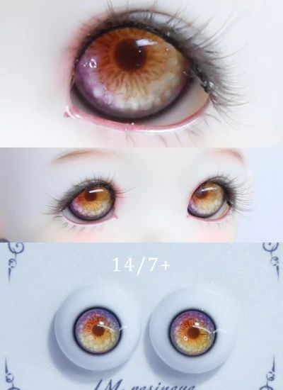 BJD Luming Resin Eyes 14/7mm Pink 35 Eyeballs for Ball-jointed doll