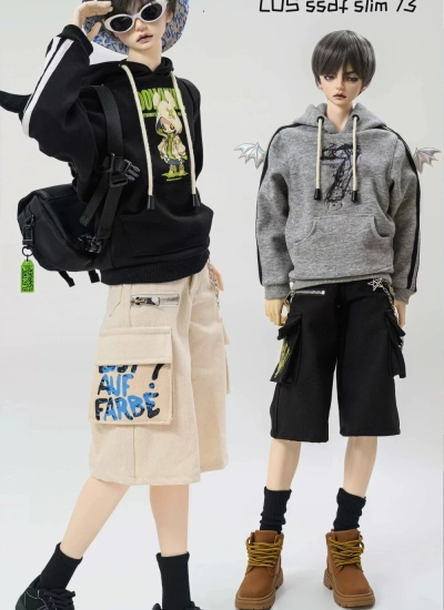 Theone BJD Clothes Shorts Hoodie for 70cm 75cm Size Ball-jointed Doll