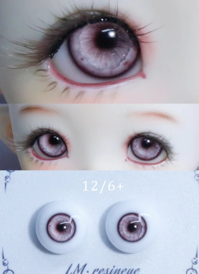 BJD Luming Resin Eyes 12/6mm Pink 01 Eyeballs for Ball-jointed doll