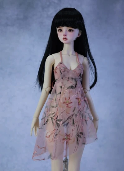 ドール用服 ワンピース ピンク 女の子用 SD/AS62サイズ BJD用 球体関節人形用