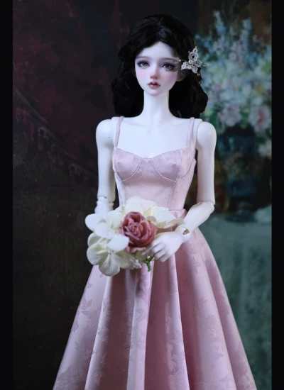 ドール用服 ワンピース ピンク 女の子用 MSD/SD/SD16サイズ BJD用 球体関節人形用