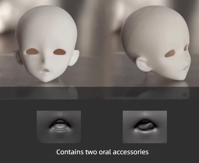 Shanlijiangjiang BJD Li Li Head for Large MSD 39.5cm Girl Body Ball-jointed Doll