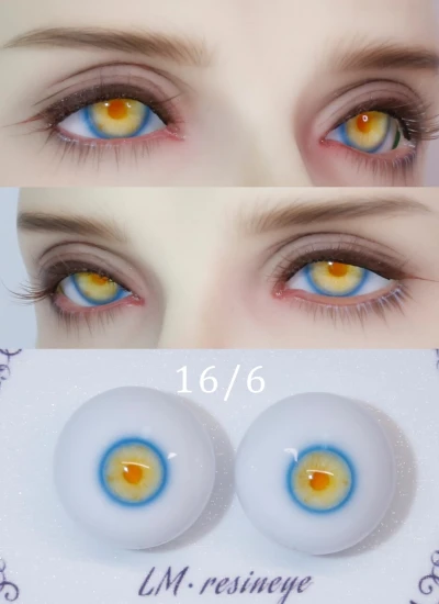 BJD Luming Resin Eyes 16/6mm 16 Eyeballs for Ball-jointed doll