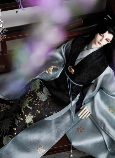 BJD Clothes Chinese Ancient Style Dress Suit [Tan Hua] for 1/4 1/3 73cm 77cm Size Ball Jointed Doll