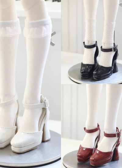 BJD Patent Leather High heels for MSD Size Ball-jointed Doll