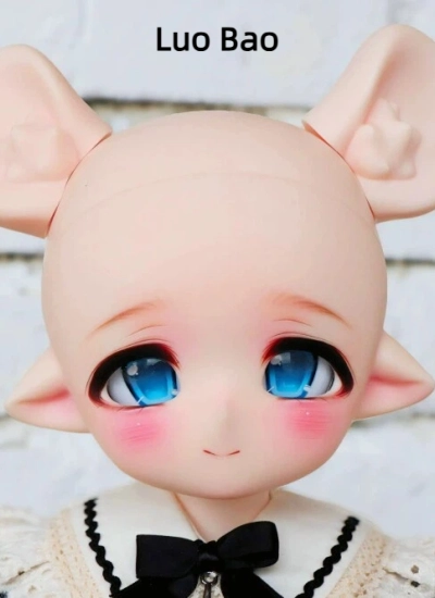 Plastic Doll BJD Luo Bao / Qian Bao Head for 1/4 Ball Jointed doll