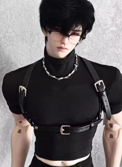 BJD Clothes Turtleneck Short-sleeved Shirt for ID75/Loongsoul73/YC77 Size Ball Jointed Doll