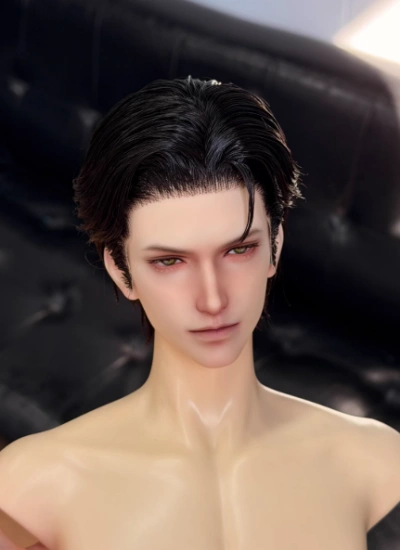 Mu Yu BJD Li Shen 1.0 Wig Black Short Style Hair for 1/3 Ball-jointed Doll