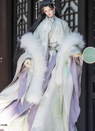 Qu You Wu BJD Clothes Ancient Chinese Style Outfit for 1/4 1/3 70cm 75cm Ball-jointed doll