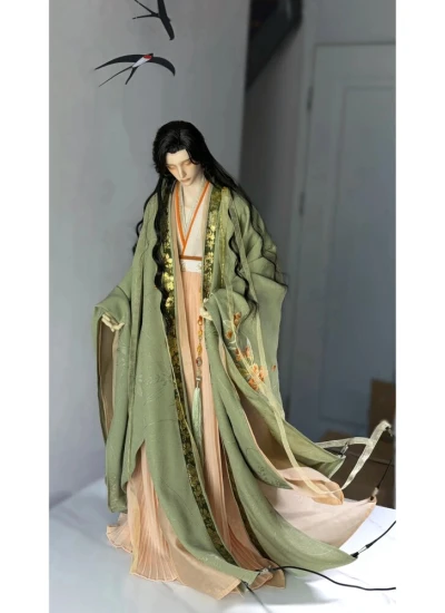 Bei Shan BJD Clothes Chinese Ancient Style Dress Set for 75cm 77cm Ball-jointed doll