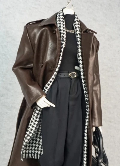 Nebula Atelier BJD Clothes Leather Trench Coat for Loongsoul77 Ball-jointed doll