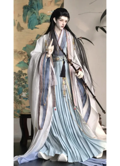 Fu Ge BJD Clothes Chinese Ancient Style Dress Set for 70cm 73cm 75cm Ball-jointed doll