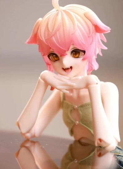 Shou Shou BJD Hands Feet Wig Chest Part for Ni Kou Girl 1/4 Ball-jointed doll
