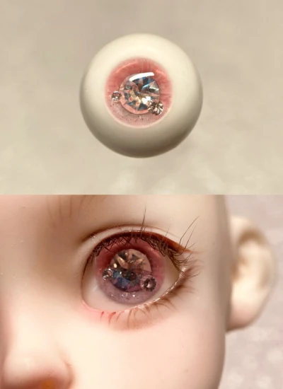 bjd resin eyes pink 10mm 12mm 14mm 16mm 18mm eyeballs for ball-jointed doll