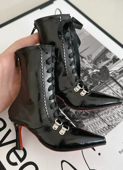 BJD Fei Ying Shoes Black for ID75 AM77 DZ75 YC77 DZ70 Size Ball Jointed Doll