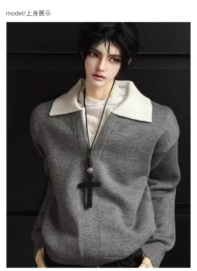 Nass BJD Clothes Four-color Roll-neck Sweater for 75cm Size Ball Jointed Doll