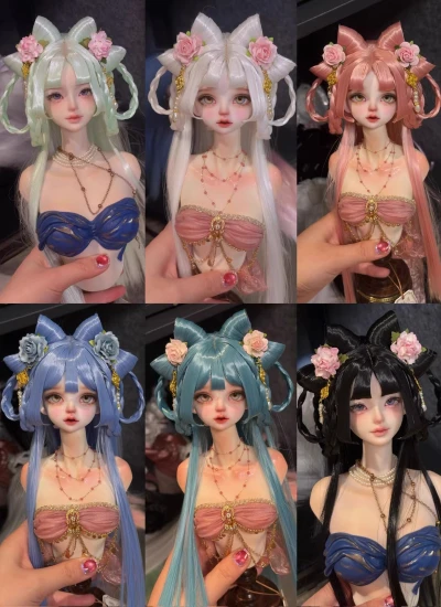 Yue Xia BJD Wig Long Style Hair for 1/3 1/4 Ball-jointed Doll