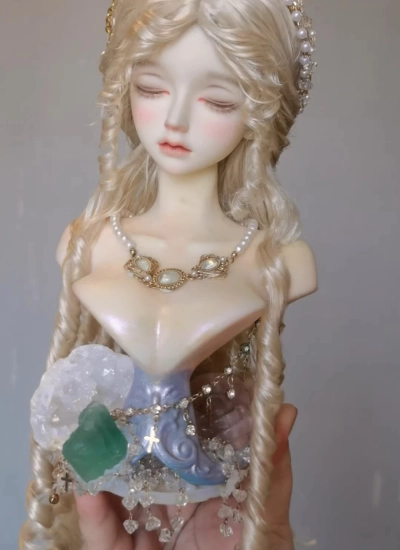 BJD Wig European Style Faux Mohair Wig for 1/4 1/3 Size Ball-jointed Doll