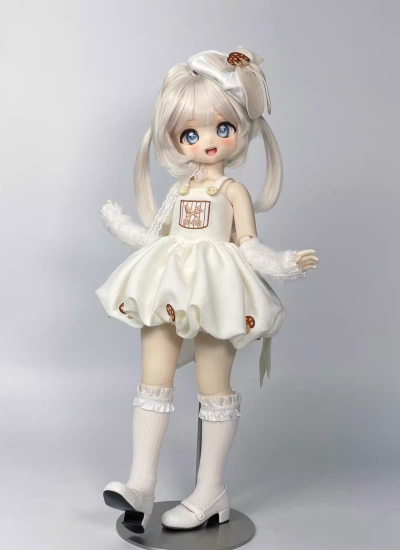BJD Clothes [Cream Mushroom] Dress Set for 1/4 MDD Size Ball-jointed Doll