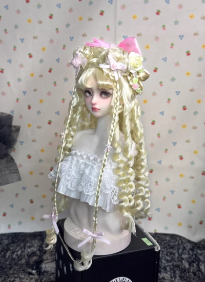 You Ni BJD Golden Wig Long Style Hair for 1/3 1/4 1/6 Ball-jointed Doll