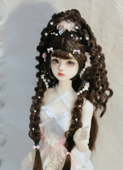 You Ni BJD Dark Brown Wig Long Style Hair for 1/3 1/4 1/6 Ball-jointed Doll
