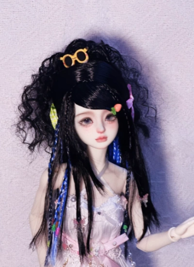 You Ni BJD Black Wig Y2K Long Style Hair for 1/3 1/4 1/6 Ball-jointed Doll