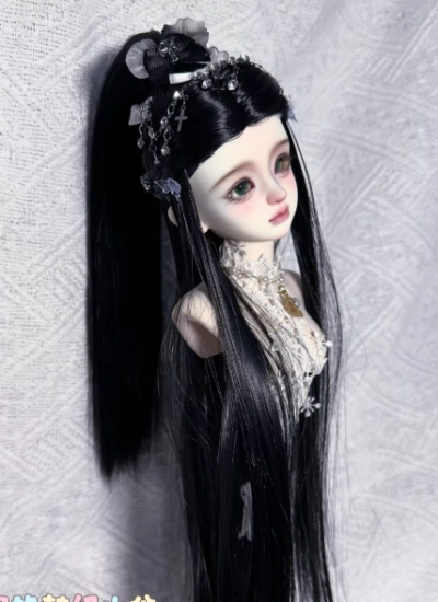 You Ni BJD Black Wig Long Style Hair for 1/3 1/4 1/6 Ball-jointed Doll