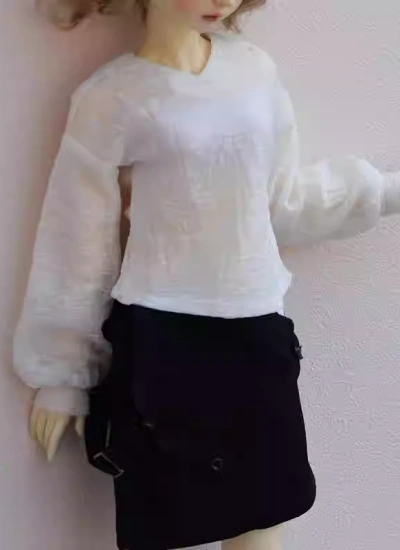 BJD V-neck Shirt for 1/6 1/4 1/3 70 75 85 Size Ball Jointed Dol