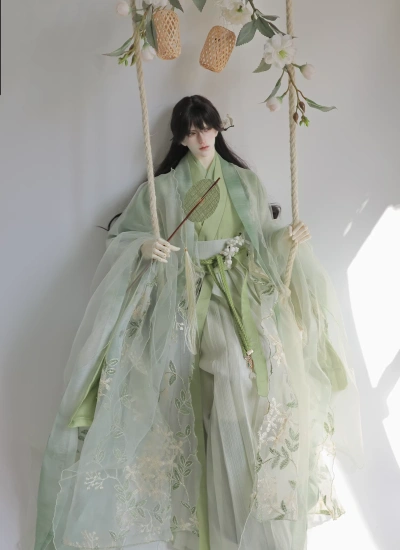Yun Que Ji BJD Clothes Ancient Style Hanfu for 73-75cm Size Ball Jointed Dol