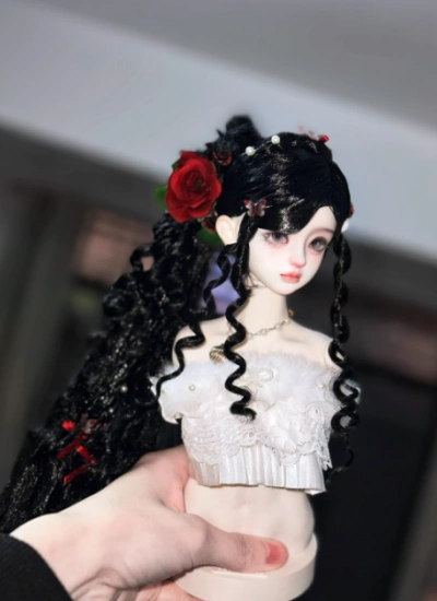 You Ni BJD Black Wig Long Style Hair for 1/3 1/4 1/6 Ball-jointed Doll