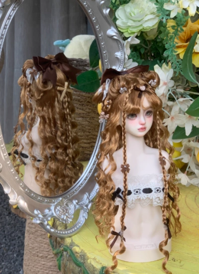 You Ni BJD Brown Wig Long Style Hair for 1/3 1/4 1/6 Ball-jointed Doll